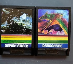 INTELLIVISION IMAGIC 5 GAME LOT/ATLANTIS/NOVA BLAST/DEMON ATTACK/DRAGONFIRE/B.&B