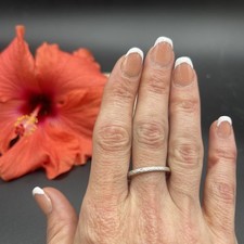 Stunning Unique Handmade 925 Sterling Silver Stackable Band Ring B107