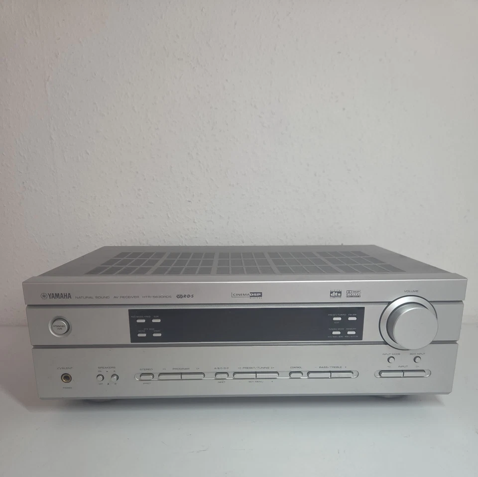 YAMAHA HTR-5630RDS 5.1 AV HOME CINEMA RECEIVER SILVER REMOTE DOLBY DIGITAL DTS - Image 2 of 4
