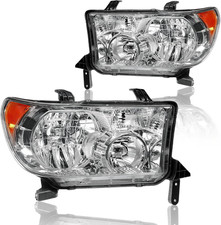 Headlight Assembly Headlights Kit Compatible With 2007-2013 Toyota Tundra2008- Headlight Assembly Headlights Kit Compatible With 2007-2013 Toyota Tundra2008-