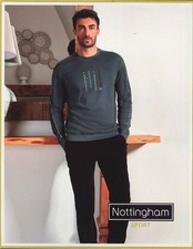 MENS BOY THERMO COTTON CREW NECK PAJAMAS POCKET NOTTINGHAM ART. NPA196