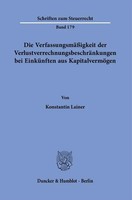 Konstantin Lainer | Die VerfassungsmäßIgkeit Der...