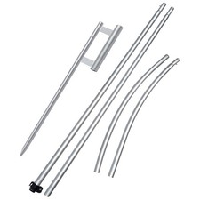 Swooper Flag Pole Kit, 11FT Windless Aluminum Feather Flag Pole with Heavy Du...