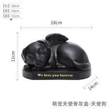 Kitten Puppy Cremation Funeral Box Pet Angel Urn Dog Cat Pet Memorial Ashes
