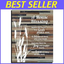 Blessing Words Wall Decoration - Keyhole for Hanging