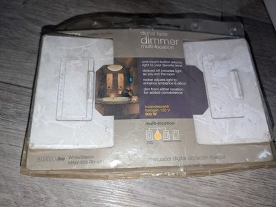 Lutron Smart Dimmer Maestro 3-Way Duo MAW-603-RH-WH White NEW