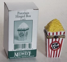 Pop Corn PHB Porcelain Hinged Box - Midwest of Cannon Falls - In Box