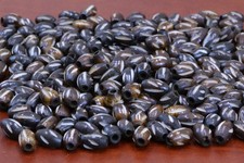 150 PCS CHOCOLATE BROWN CARVED BUFFALO BONE TUBE BEADING BEADS 10MM T-1605