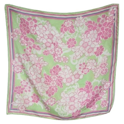 Sarong De Plage Liz Claiborne - Taille 16 - Imprimé Tropical Beige/Vert - Occasion Très Bon État