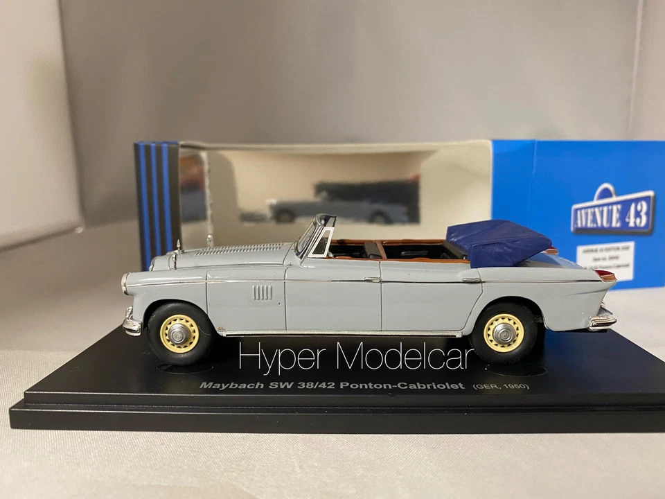 AVENUE43 BY AUTOCULT 1/43 MAYBACH SW38/42 PONTON CABRIOLET 1950 GREY ART.ATC6004 - Immagine 2 di 3