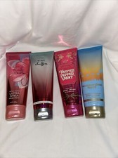 Bath And Body Works Lot/4 Body Cream Pink Chiffon, Summertime Surf, Twisted Pepp