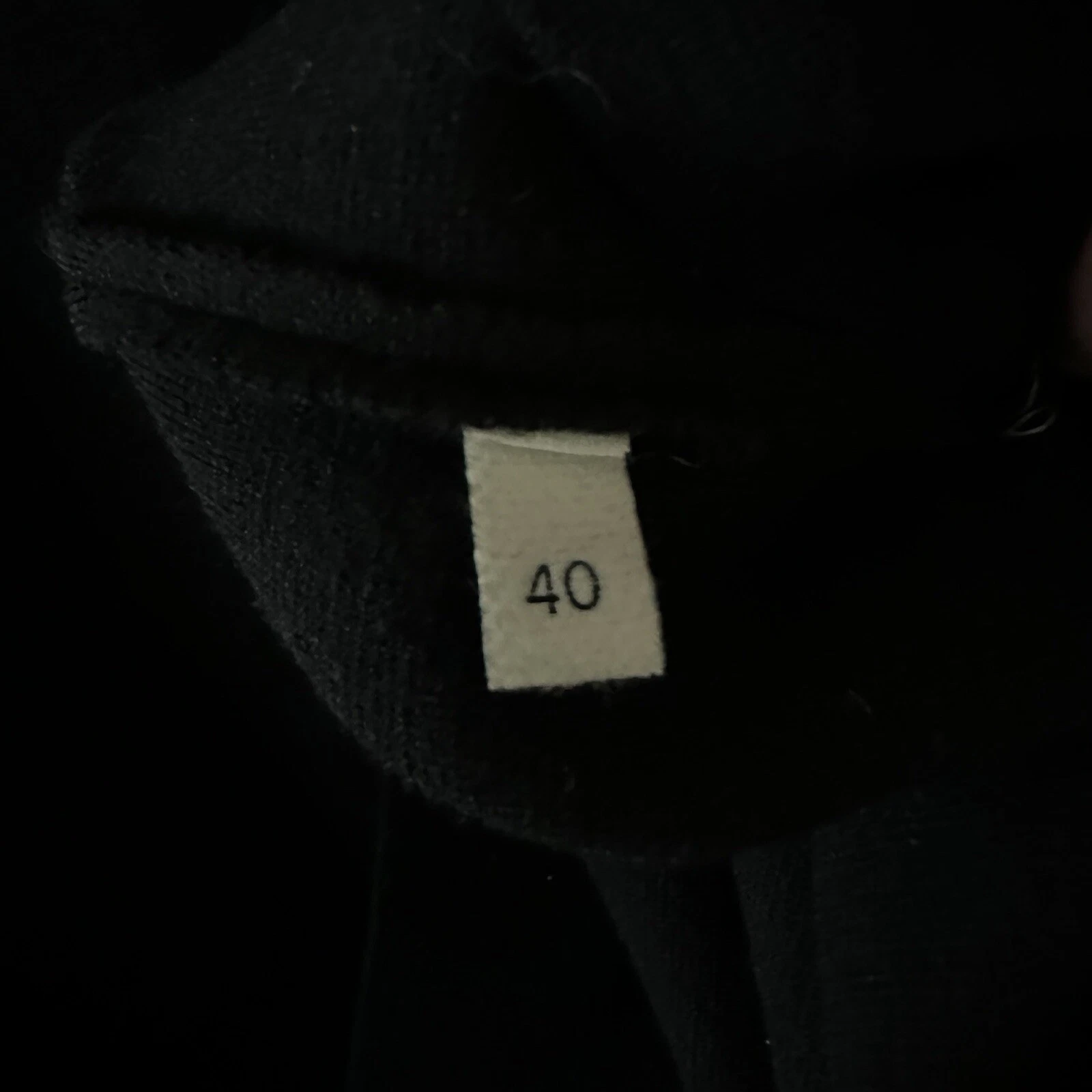 Abito midi Bottega Veneta scollato maniche lunghe taglia 40 nero NUOVO