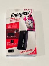 Energizer 20,000 mAh Max 15W UE20035C Power Bank Portable Charger w/ LCD