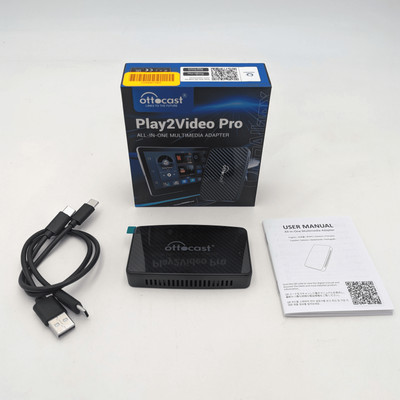Ottocast Play2Video Pro All-in-One Multimedia Adapter, Wireless Carplay Adapter