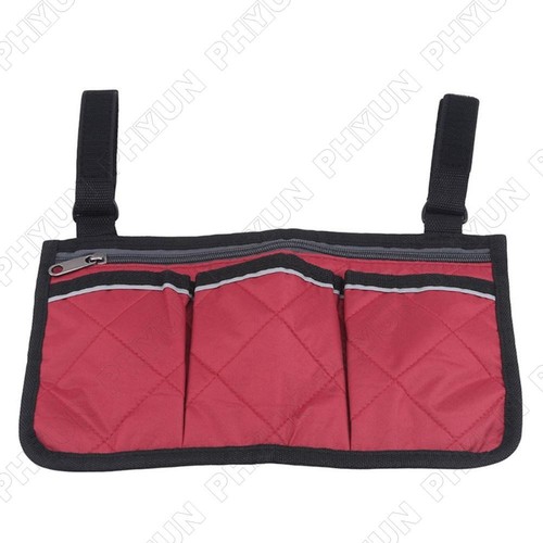 Outdoor Wheelchair Side Pouch Storage Bag Armrest Storage Organizer 32.5 x 18cm - 第 9/12 張圖片