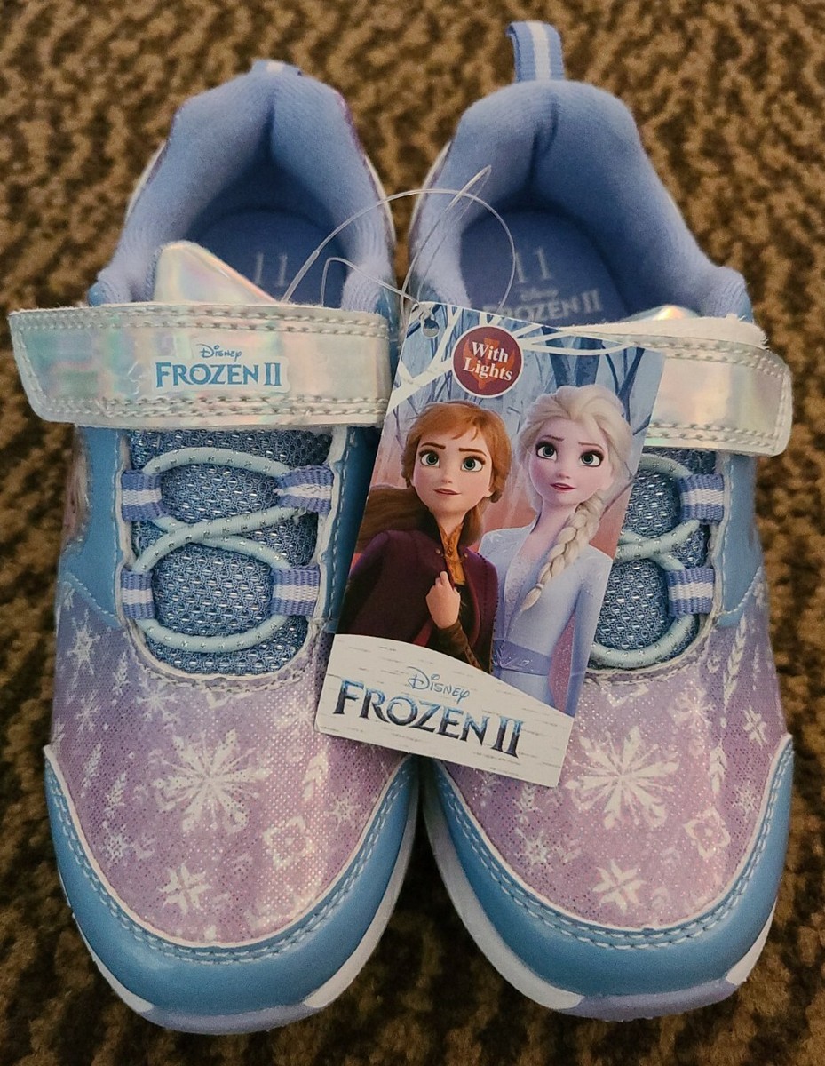 Disney's Frozen II Elsa & Anna Girl's Light-up Sneakers