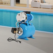 1Hp Shallow Well Pump w/ Pressure Tank Irrigation Water Pump Water Pump Booster