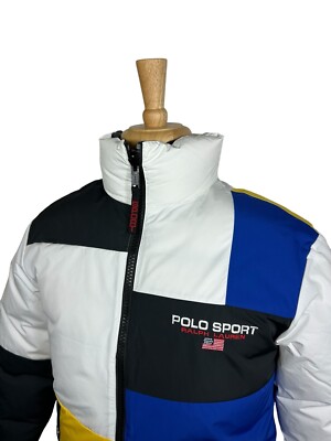 Polo Ralph Lauren Sport Down Reversible Full Zip Jacket Size Small