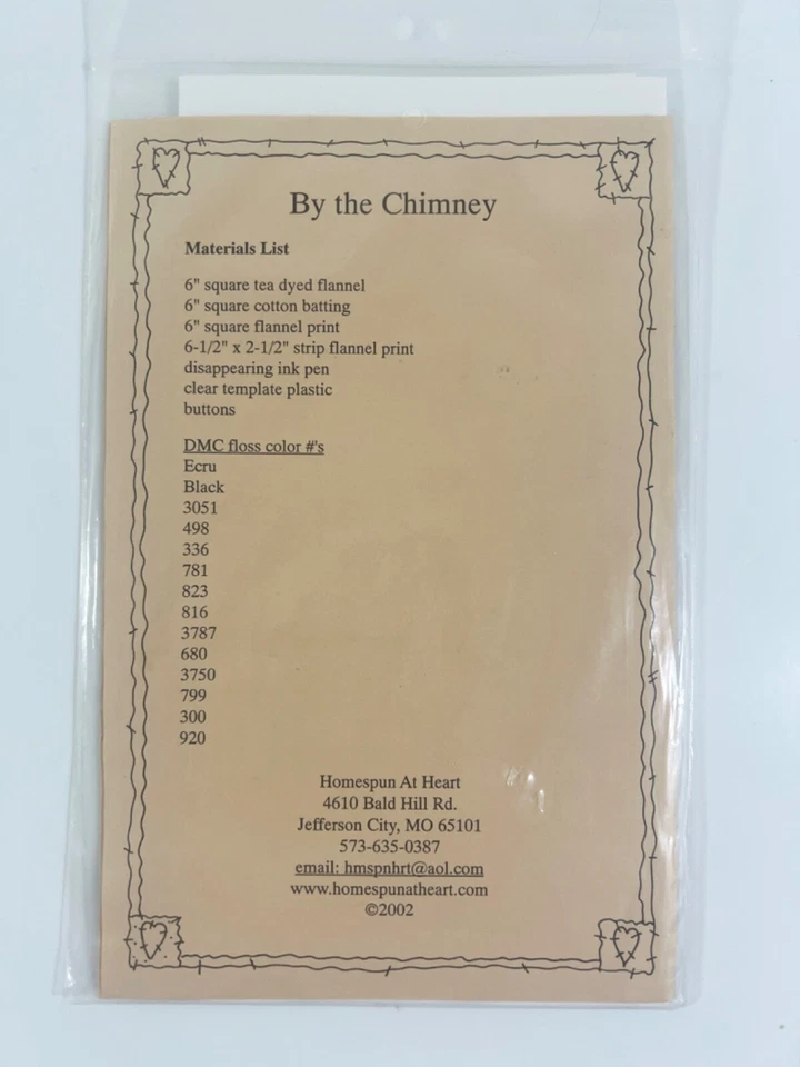 HOMESPUN at HEART DESIGNS By the Chimney ORNAMENTS Pattern - Image 2 of 3