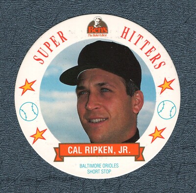 Cal Ripken Jr 1992 Bens Bread Baseball Super Hitters Baltimore Orioles Disc #6