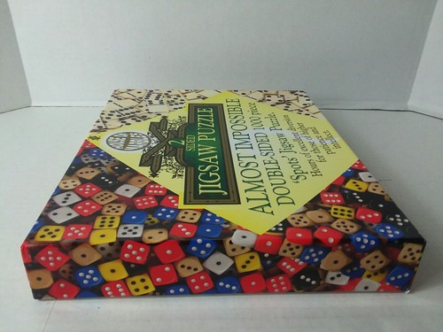 House of Marbles 1000 piece 2 Sided "Almost Impossible Puzzle" Dice & Dominoes - Picture 6 of 11