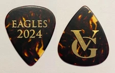 Eagles Vince Gill Brown Faux Tortoise Guitar Pick - 2024 Long Goodbye Final Tour