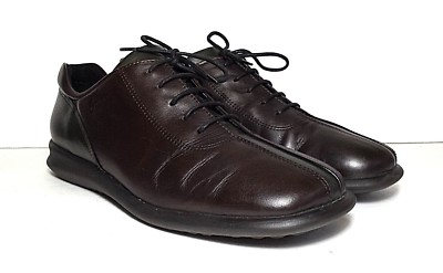 Ecco 2-tone leather lace up dress shoes brown size 7.5 style number 351 Ecco Danish Design Oxford Men main image 4