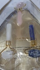 ISAAC MIZRAHI New York 3 mini Facial Roller Set Travel Pouch NEW Never opened