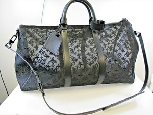 louis vuitton keepall led monogram 50 black