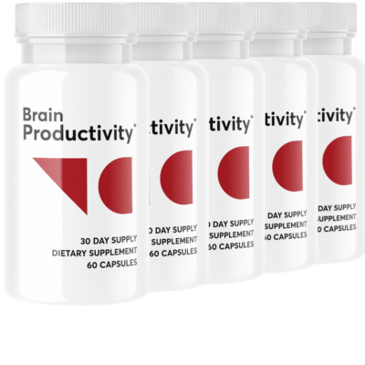 Brain Productivity Pills Cognitive & Memory Premium Formula - 5 Bottles