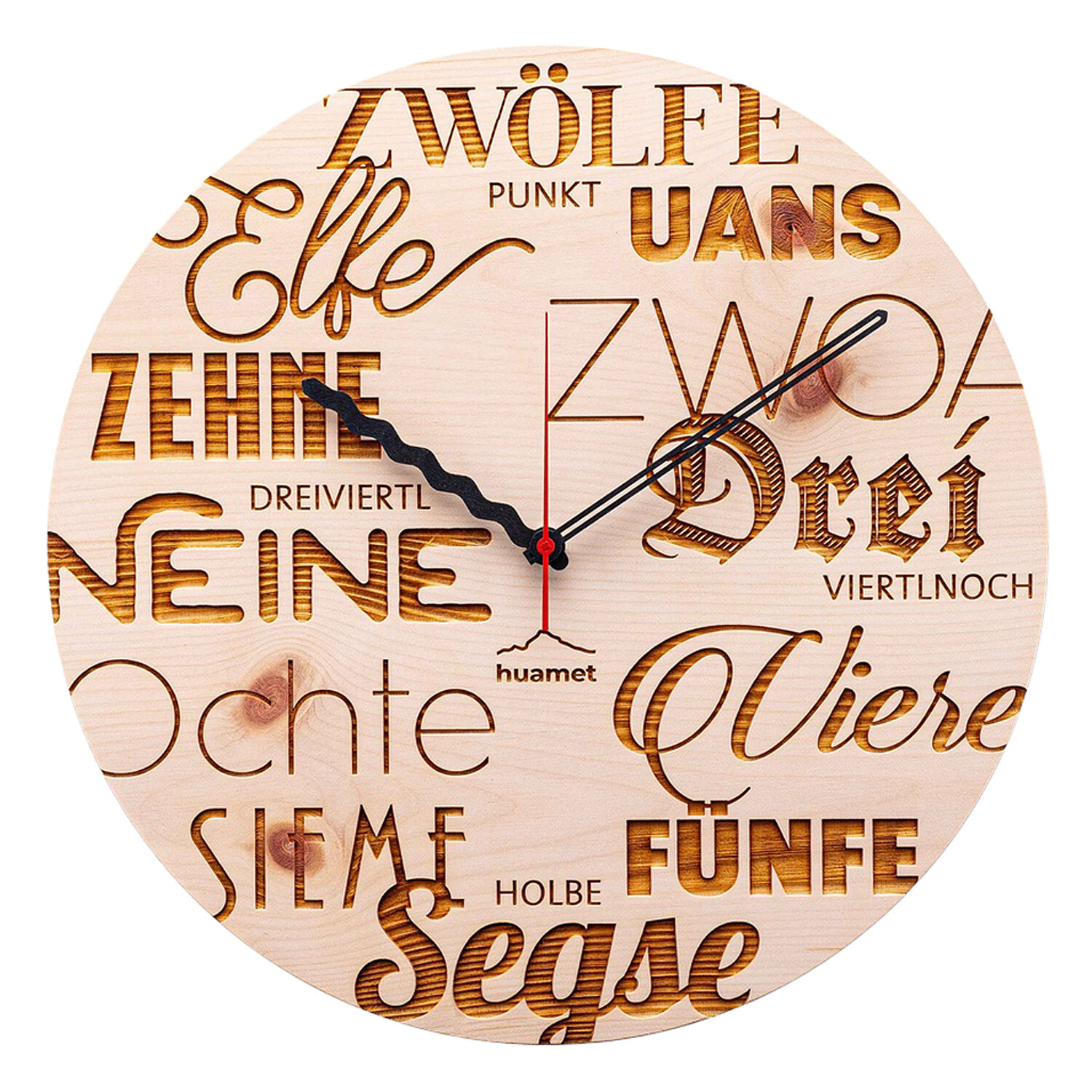 Текстильная насадка HUAMET Holz-Wanduhr Ø 30 см CH40-A2413