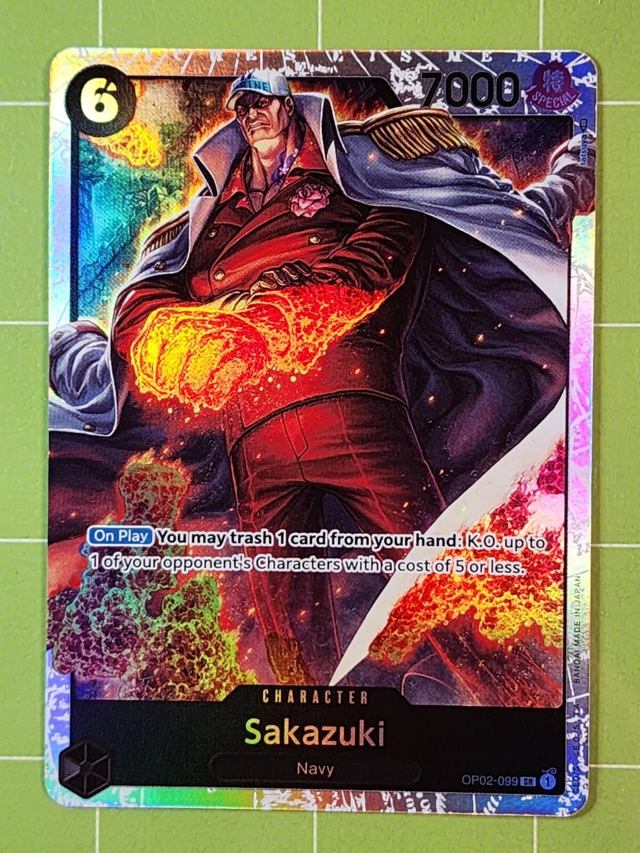 Sakazuki OP02-099 SR One Piece TCG Paramount War English | eBay