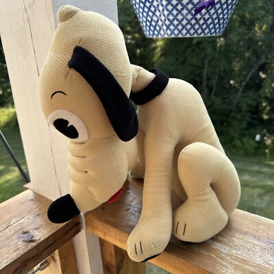 Disney Store Original Exclusive Pluto Corduroy Retro Plush, 18''