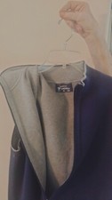 CREMIEUX REVERSIBLE VEST SIZE MEDIUM NAVY AND GRAY MENS