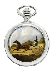 Horse and Gig by Herring Pocket Watch