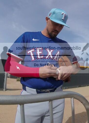 Shawn Armstrong Signed Baseball Texas Rangers Autograph Exact Proof Photo COA - Picture 2 of 8