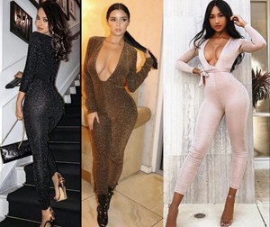 glitter bodycon jumpsuit