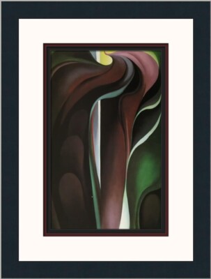 Georgia O'Keeffe Jack In The Pulpit No.5 Custom Framed Print