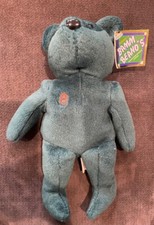 1998 Salvino's Bamm Beanos MLB 8 Cal Ripken, Jr Dark Green Plush Bear NWT