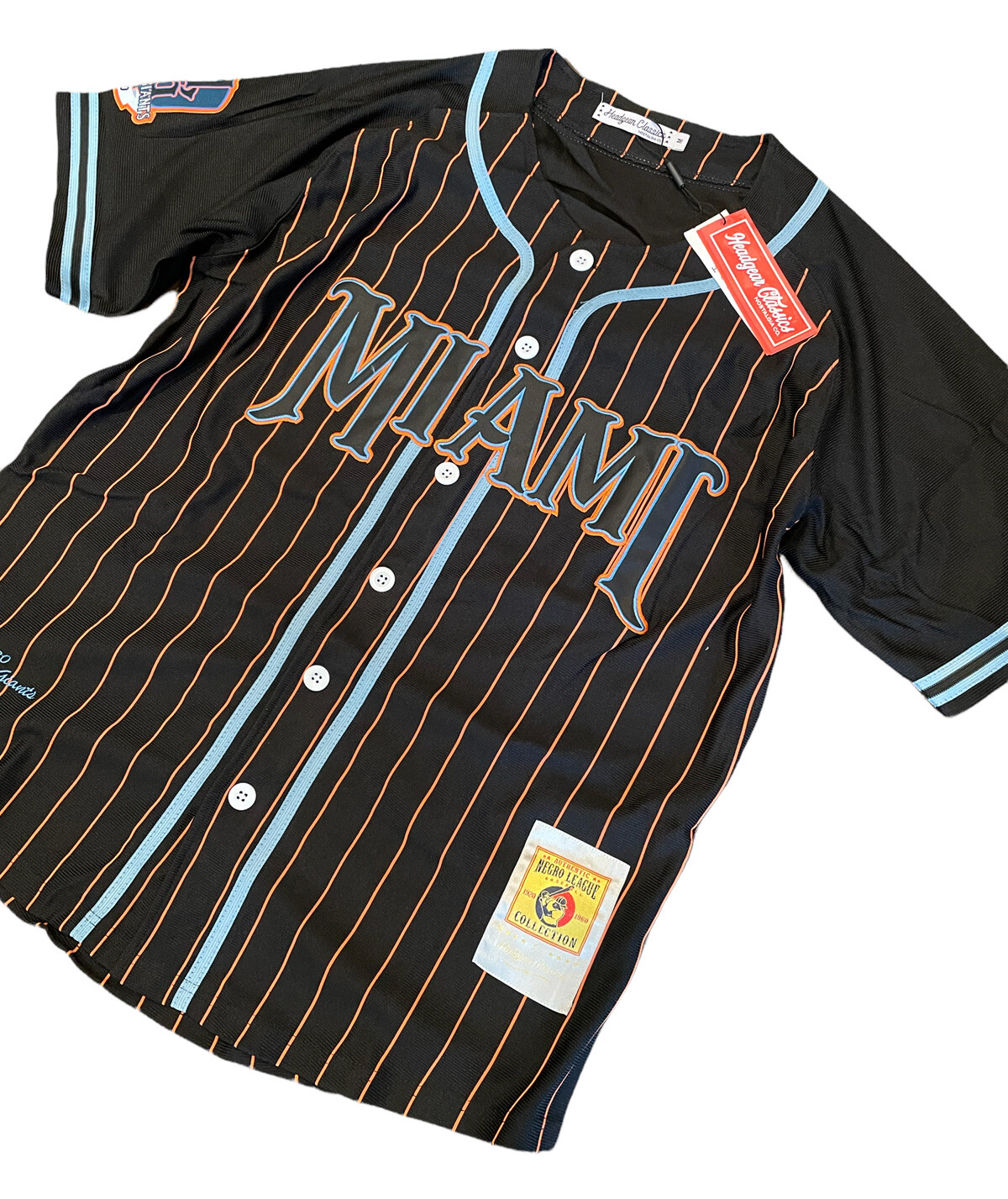 Miami Giants Headgear Classic Negro League Baseball Black Jersey Men Size Medium eBay