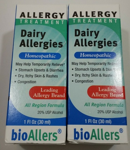 BIOALLERS ALLERGY TREATMENT DAIRY ALLERGIES 1 FL OZ EACHEXP 1/24Lot