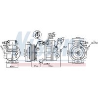 Kompressor Klimaanlage Klimakompressor Passend FüR Hyundai Santa Fé II CM