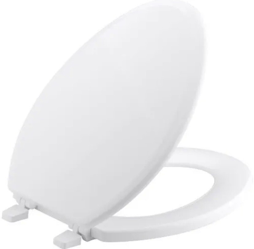 KOHLER K-4694-0 Ridgewood with Color-Match Hinges Elongated 