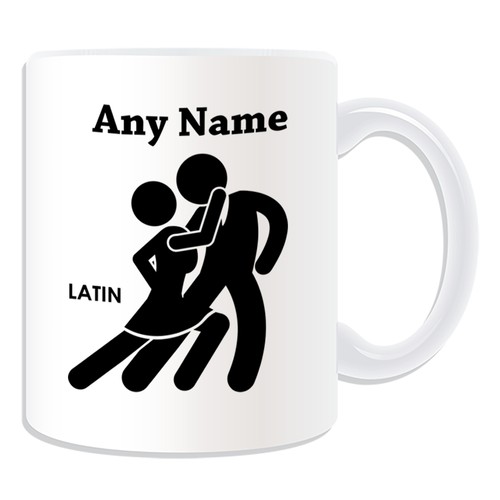 Personalised Gift Latin Dancer Mug Money Box Cup Dance Rumba Ballroom Tango Name - Picture 2 of 20