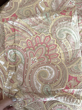 Ralph Lauren Multicolor Paisley Full/ Queen Duvet Cover Shams 3pc Sm Defect bt