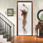 Sexy Naked Woman 3D Door Stickers Decal Mural Waterproof Self-adhesive Wallpaper