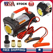 12V Portable DC Electric Fuel Transfer Pump Kerosene Oil Diesel  Fluid Extractor