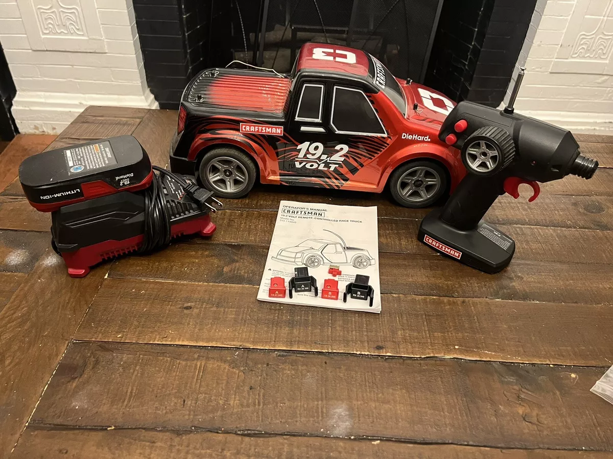 Sears Craftsman R C Remote Control Race Truck C3 19.2V W Crystals PARTS
