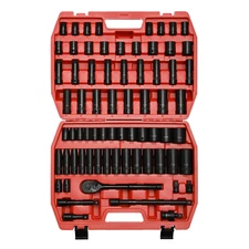 1/2" 70 Pieces Impact Socket Master Set, SAE & Metric from 5/16"-1-1/4", 8-24mm