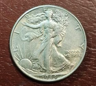 1944 Walking Liberty Half Dollar, VF+, Stk 0013
